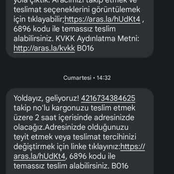 Aras Kargo Kargo Şirketinin Gönderimi Geciktirmesi Ve İletişim Sorunları