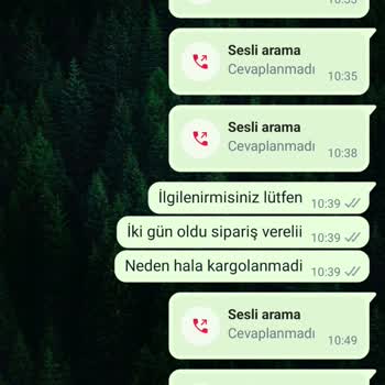 Organic Scarfs Siparişim Kargolanmadı, İade Talep Ediyorum