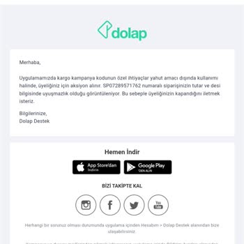 Dolap Haksız Yere Ailece Hesaplarımızı Kapattı