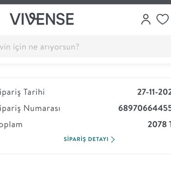 Vivense Siparişimi İptal Etti