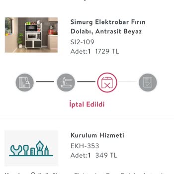 Vivense Siparişimi İptal Etti