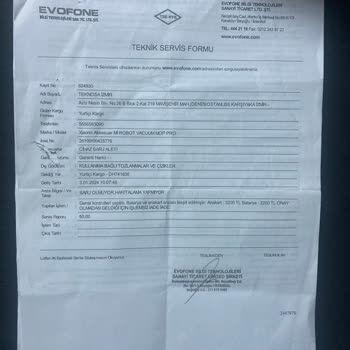 Xiaomi Robot Süpürge Arızası