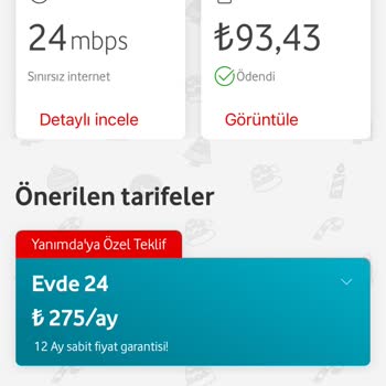 Vodafone Net Aşırı Yüksek Fatura Şoku!