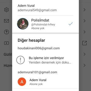 Youtube.com Hatası Bu İşlem İzin Verilmiyor