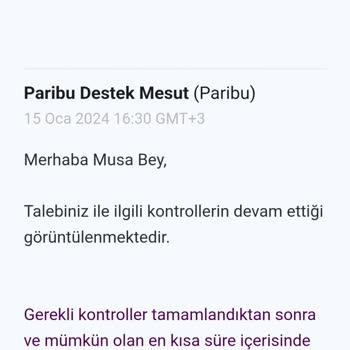 Paribu Paramı Hesabıma Yatırmıyorlar