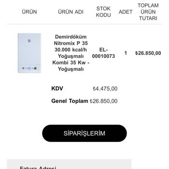 Sislon Firması Satın Aldığım Ürünü 34 Gündür Teslim Etmiyor