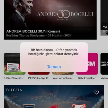 Passolig Hata Oluştu Hatası