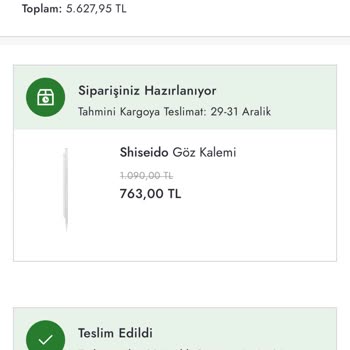 Boyner Sipariş Teslim Edilmemesi