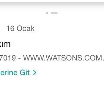 Watsons Onaylamayan Siparişe Çekilen Para