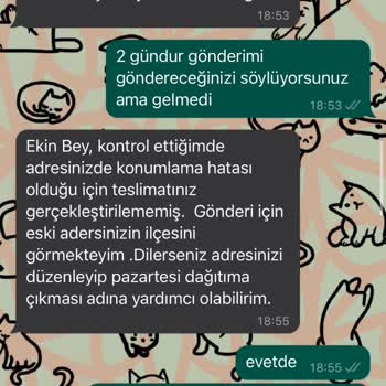 Kolay Gelsin Sürekli Yanlış Adrese Gönderiyor