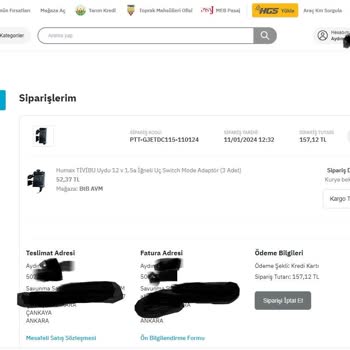 Epttavm Den Alışveriş Yaparken Dikkat. Benim Siparişimi Göndermiyor