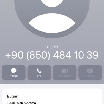 0850 560 02 29 17.01.2024 Te 0850 484 10 39Numarası Te 1 Kez Aradı.