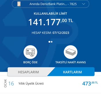 Denizbank'ın Haksız Aldığı Kart Aidatı
