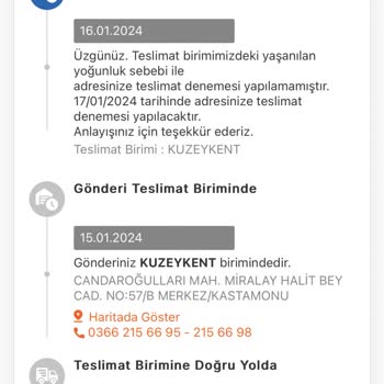 MNG Kargo Kuzeykent Şubesi Teslim Etmiyor Kargoları