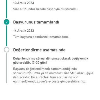 Kunduz App Eğitmenlik Başvurusu Şikayeti