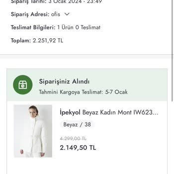 Boyner Siparişimin Kargoya Verilmemesi Hakkında