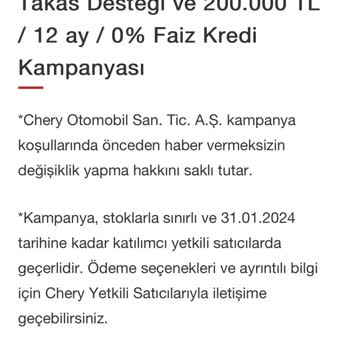 Chery'nin Yanıltıcı Bilgi İle Müşterilerini Zor Durumda Bırakması