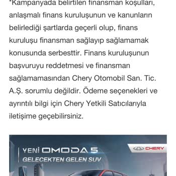 Chery'nin Yanıltıcı Bilgi İle Müşterilerini Zor Durumda Bırakması