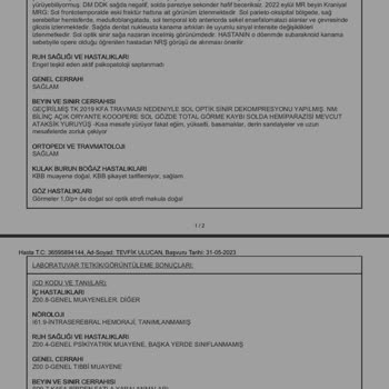 SGK Neden Red Edildiğini Bilmiyorum