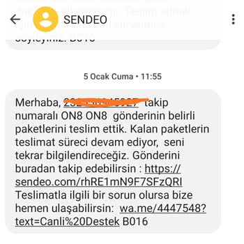 Sendeo Nun Kargoyu Teslim Etmemesi Ve Umursamaz Tavrı
