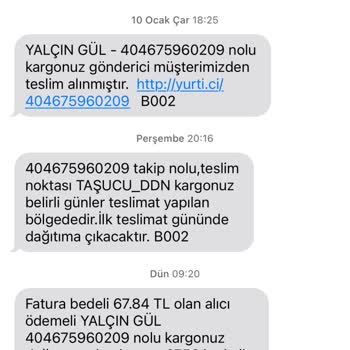 Yurtiçi Kargo Kargomu Getirmedi Telefon Bile Etmeden İade Etti