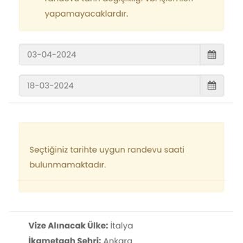 Idata Randevu Alamıyorum; Uygunluk Yok!