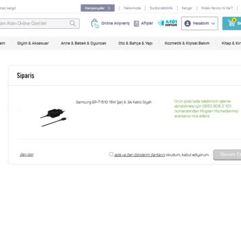 A101 Verdiğim Siparişi İptal Talep Ettim İptal Etmiyor