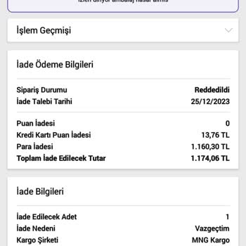 N11.com İade Reddi