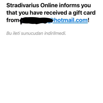 Stradivarius Hediye Kartı Kullanamıyorum