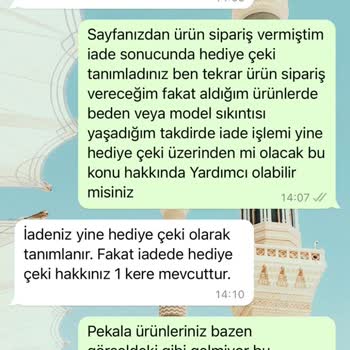 Öyküwear Para İadesi Yapmıyor.