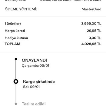Massimo Dutti Ürün Teslimi Ve İade Demesi