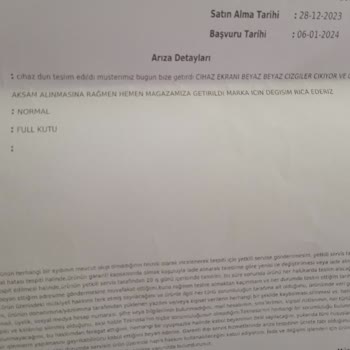 Teknosa Satın Alınan Laptopun Ekran Problemi Ve İade Sürecinde Yaşanan Mağduriyet