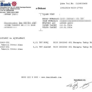 Denizbank Döviz Hesabımdan Bilgim Dışında Yapılan Kesinti...