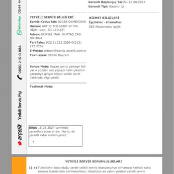 Arçelik Çamaşır Makinesi Sorunları Ve Servis Ücreti