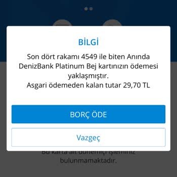 Denizbank Param İade Edilsin