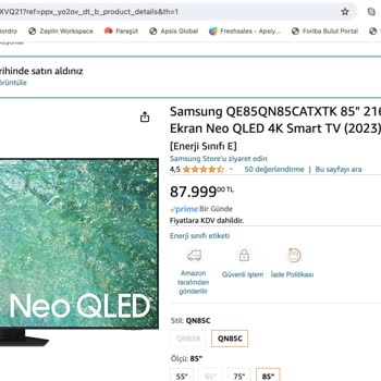 Amazon'dan Samsung TV İle İlgili Beklenmeyen Mağduriyet