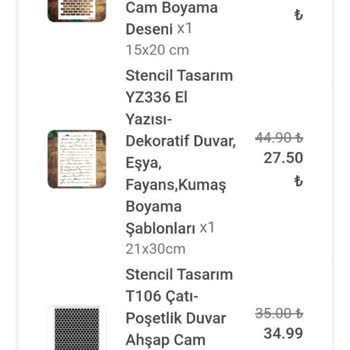 Stencil Tasarım İade-değişim-iletişim Yok. E-pasta, DM, WhatsApp Geri Dönmüyorlar