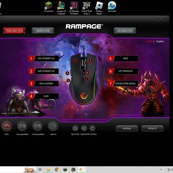 Rampage Mouse RGB Ayarlanamaması