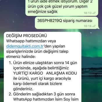 Didem Gültaktı Butik İade Yok! Değişim Var Kargo Sana Ait