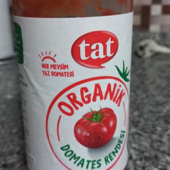 Tat Gıda Tat Gida Organik Domates Püresi İçinde Kum Var