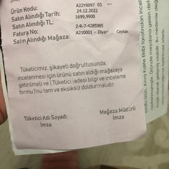 Avva Giyim Hırka Kazak Hatalı Ürün