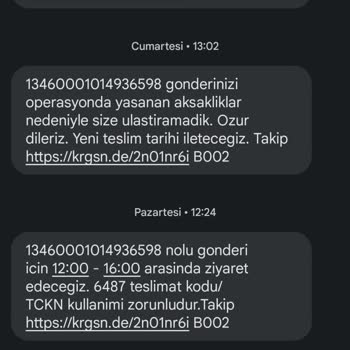 "Kargomsende" Adrese Gelmeden İade Yapıyor
