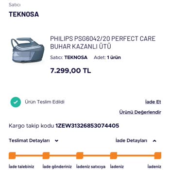 Teknosa Hatalı Ürün Gönderdi Ve İade Almadı