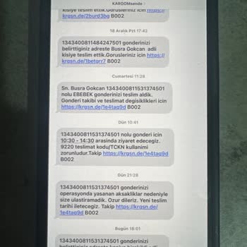 Kargomsende Teslim Edilmeyen Ürünü Teslim Ettik