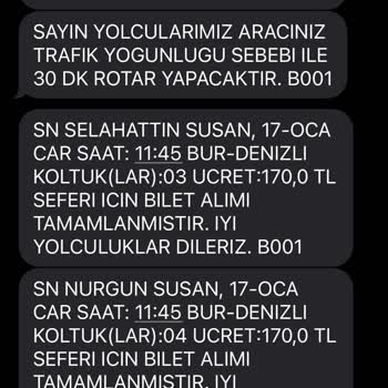 Uludağ Turizm Balıkesir Uludağ Turizmden 1 Saat 15 Dakika Rötar Mağduriyeti