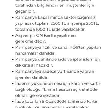 On Dijital Bankacılık Onbank (burganbank) Kampanya Ödülünü Vermedi