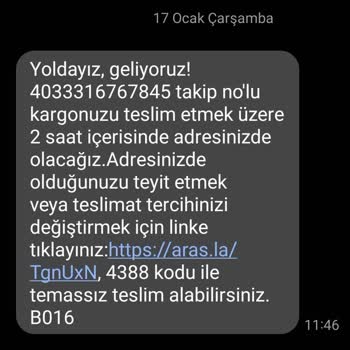 Aras Kargo Kötü Ve Kalitesiz Hizmet