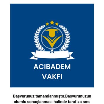 Acıbadem Vakfı (Burs Başvurusu) Acıbadem Vakfi Adı Altında