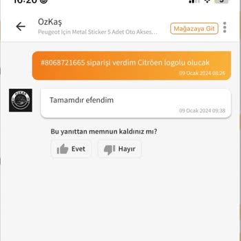Özkaş Garage Trendyol Özkaş Mağazasının Ürün Tedariği Olmadığı Halde Oyalaması