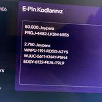 Oyuneks E. Pin İade Edilmesi